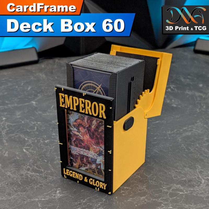 CardFrame Deck Box 60 - EMPEROR Design | for Pokemon TCG, One Piece TCG, MTG