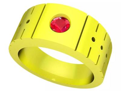 Diamond Band Ring for Women 3D Model 5266A