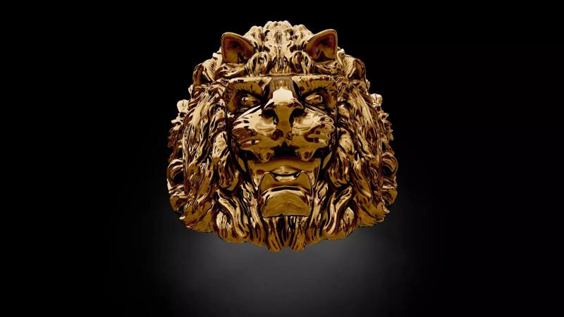 5 sizes Ferocious Lion King Ring