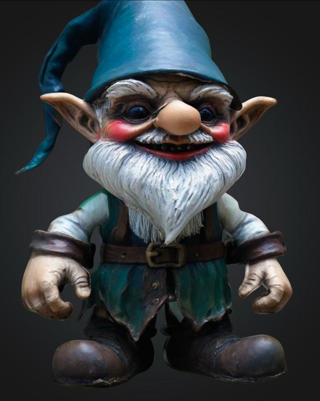 Model of a creepy gnome