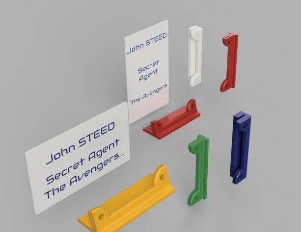 Nameplate Kit Customizable (Fusion 360) 2 Colors