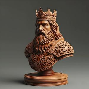 Medieval King Chess Piece