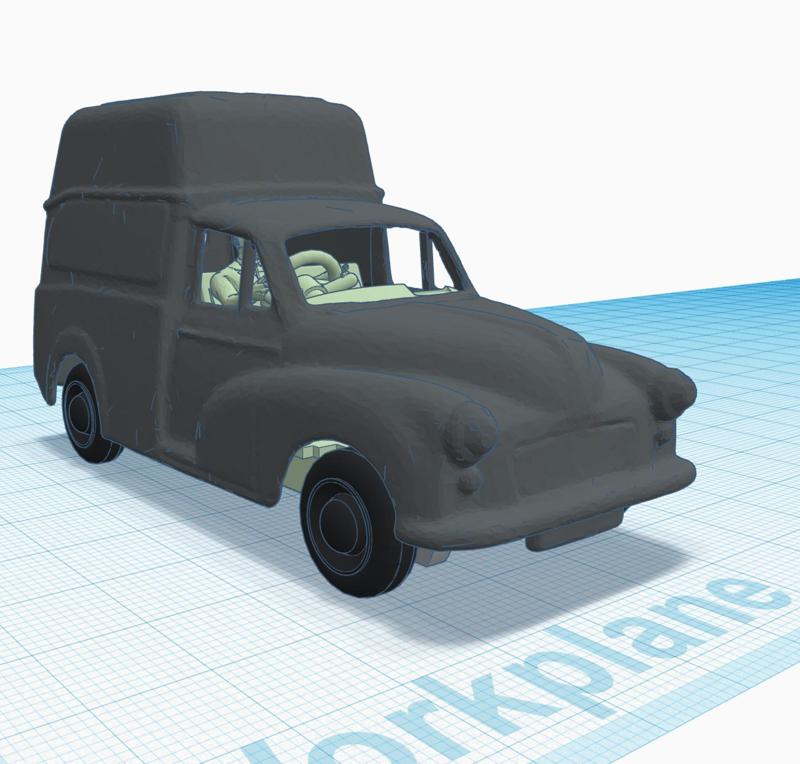 Morris Minor High Top Van 1953 to 1973