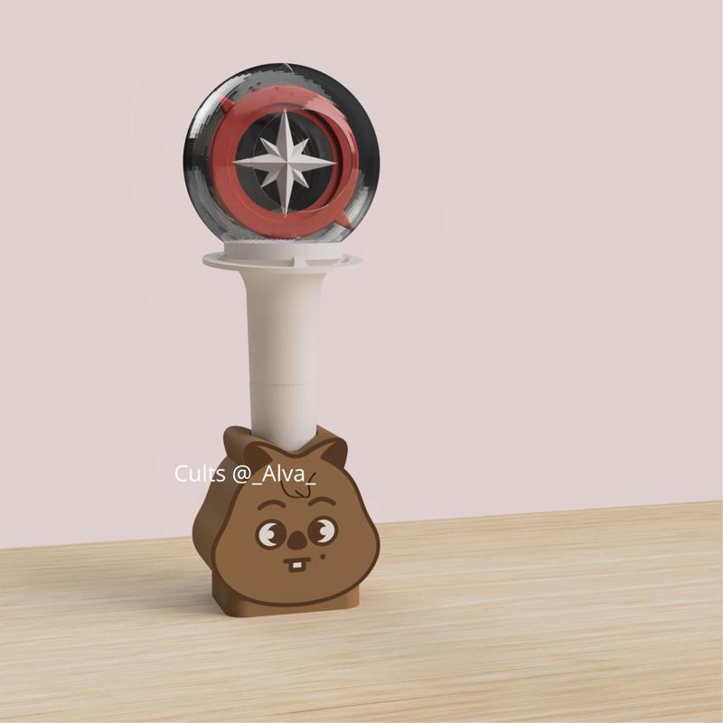 Stray Kids Han quokka lightstick holder