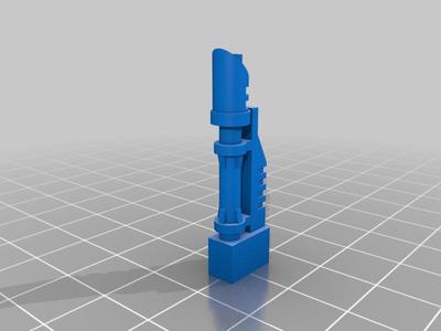 LASER CANNON WITH A 10X5MM CONNECTOR [FDM FRIENDLY]