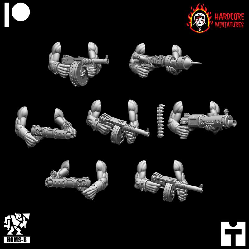 Orc Boyz Naked Arms with Weapons