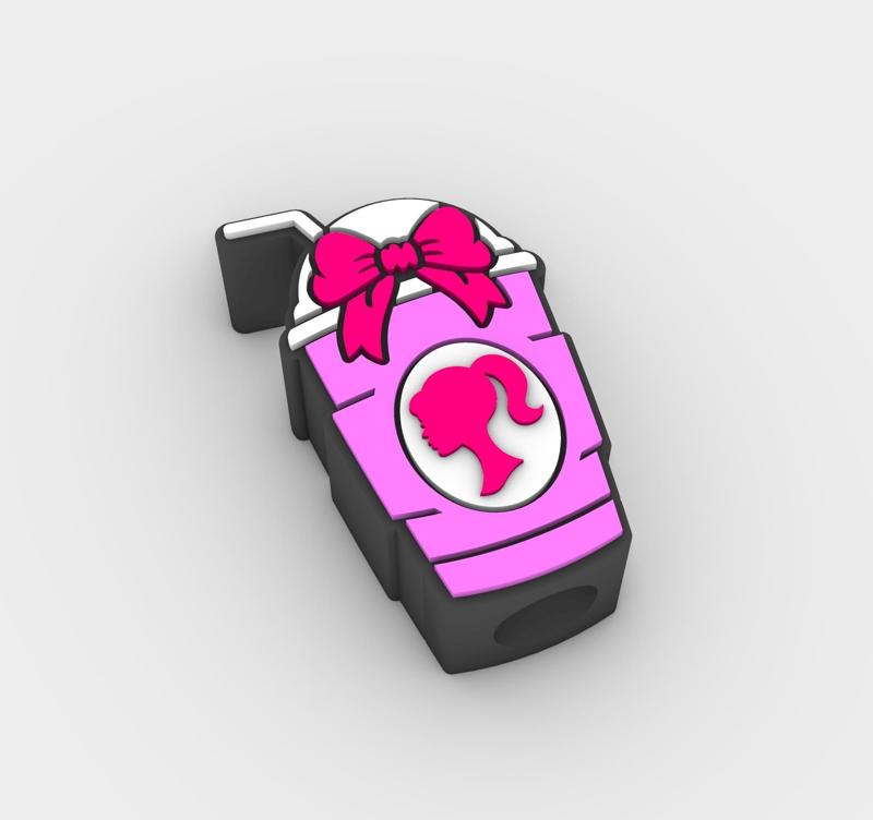 Straw Topper BARBIE, PRINCESS Fits Standard & Stanley Straws | STL, 3MF pre-painted