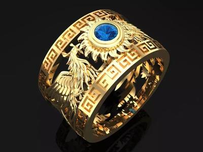 Phoenix ring - Bird ring
