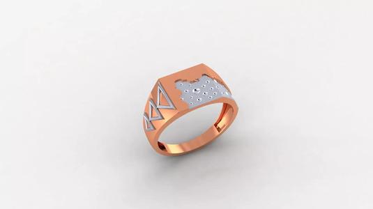 Water Drops Plain Gold Light weight minimalist Mens Band Ring