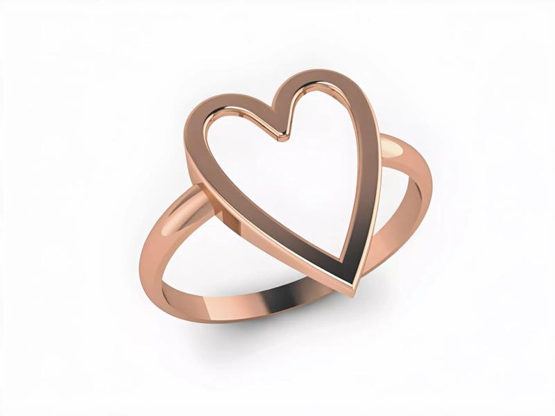 Plain Gold Heart Ring