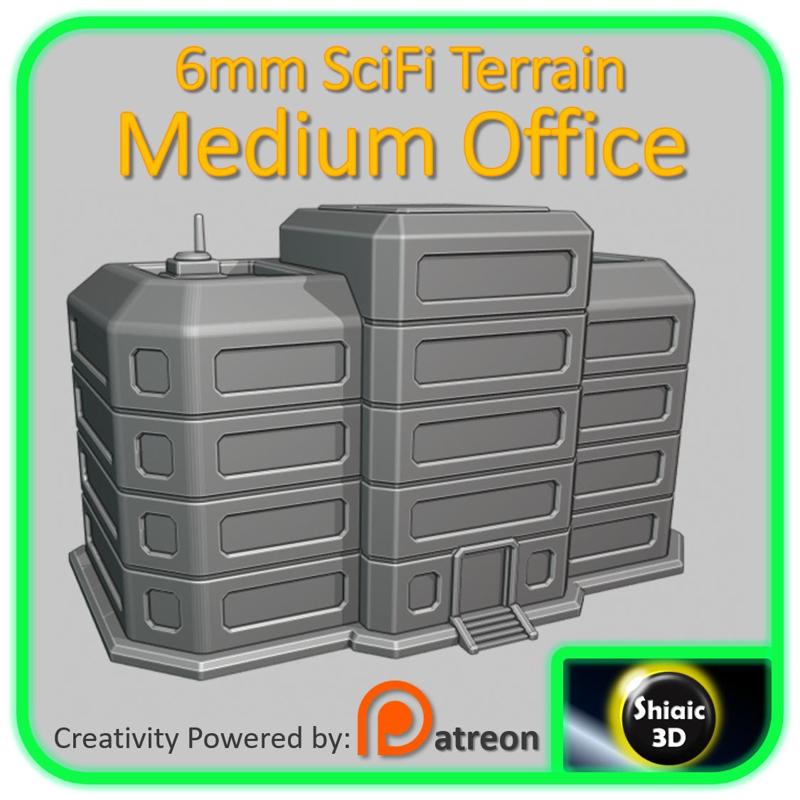 6mm SciFi Building - Medium Office