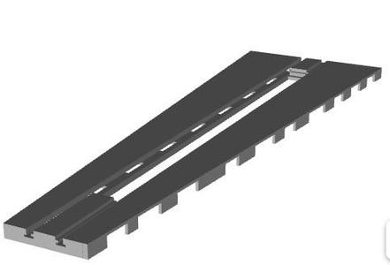 French Type G roundhouse building track base with pit 40 road type 1/160 scale