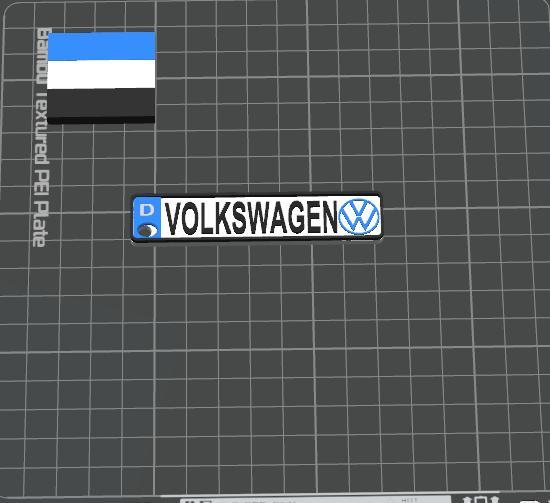 Volkswagen VW Keychain with logo CUSTOMAZABLE