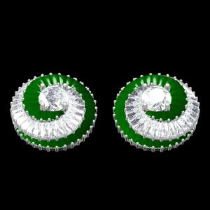Antique Baguette Diamond Helix Earring