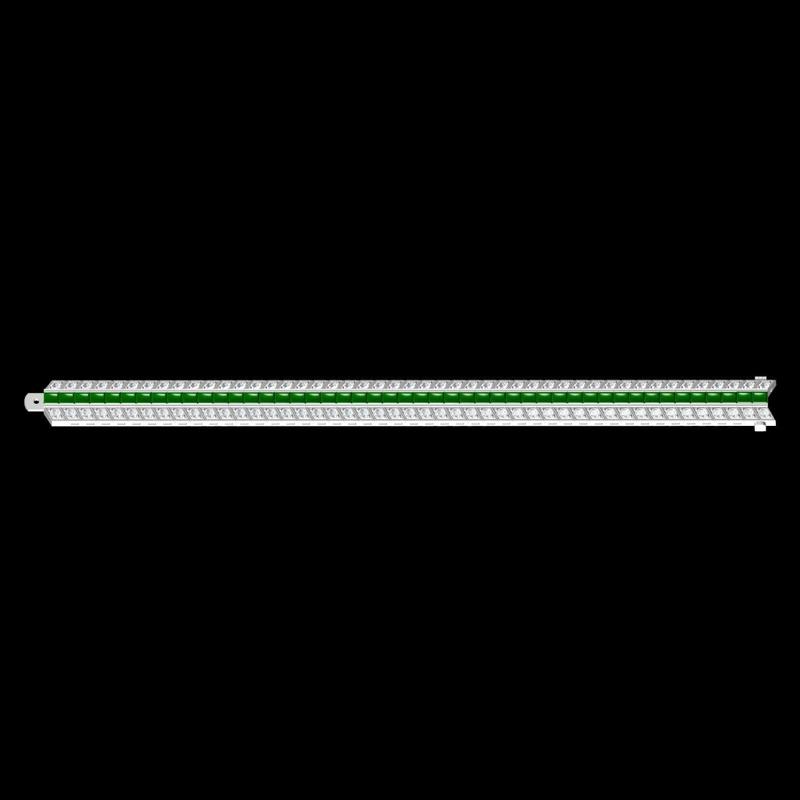 Emerald Color Gemstone Tennis Bracelet