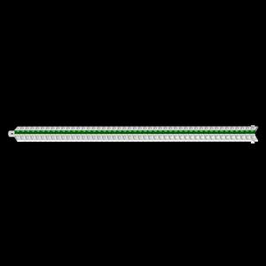 Emerald Color Gemstone Tennis Bracelet