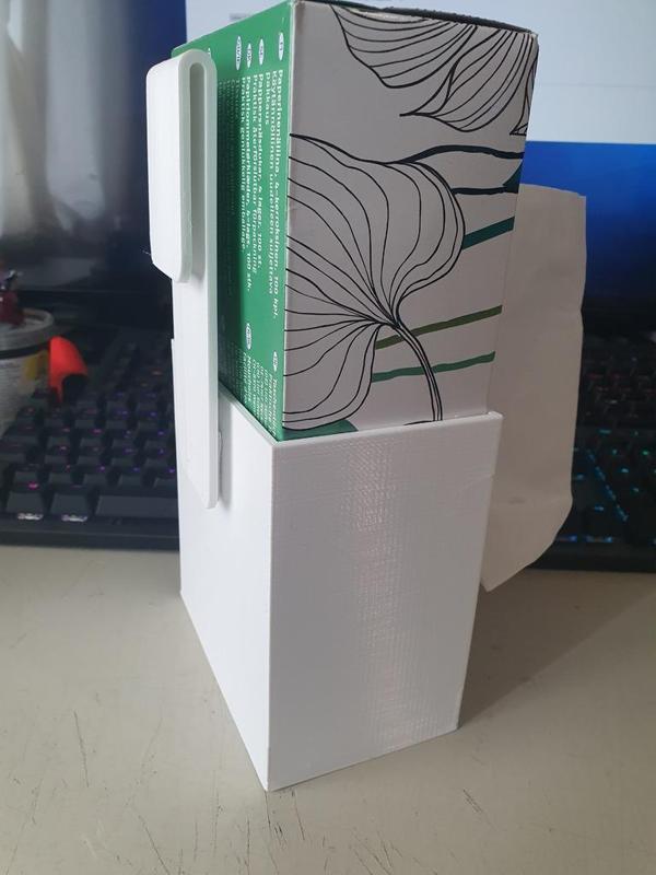 Tissue Box Holder with detachable belt clip and wall mount