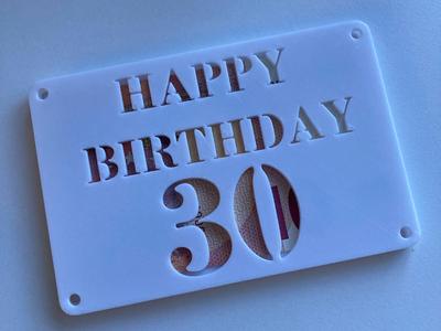 Birthday Card Money Gift 20, 30, 40, 50, 60