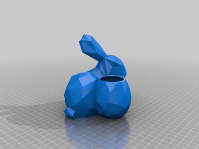 Low Poly Easter Bunny Planter