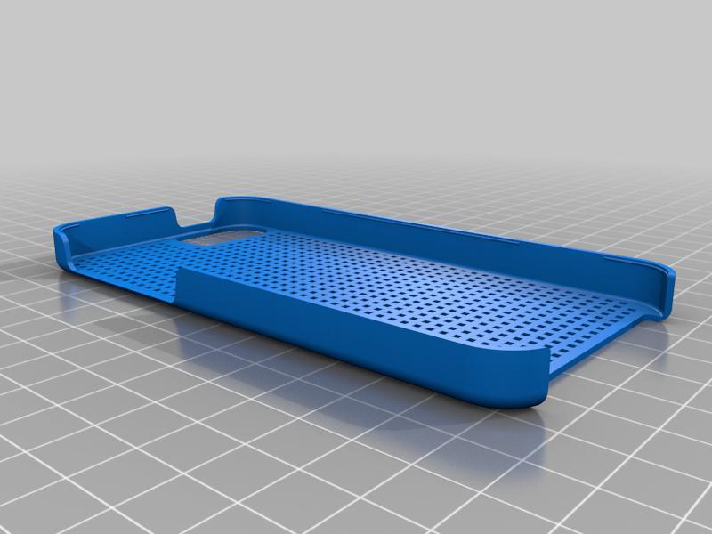 cross-stitch iPhone SE case, outer shell