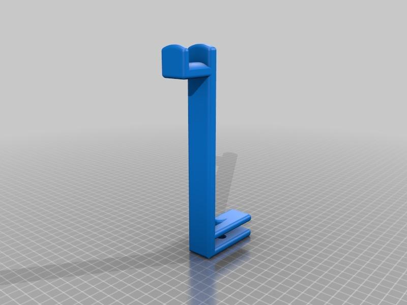 Support casque pour bureau verre (8mm) (headphone stand)
