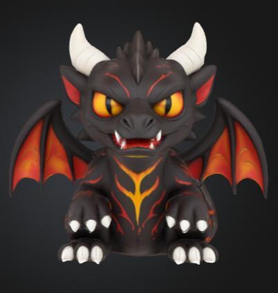 Umbrios - Chibi Legendary Dragon STL | Zayken 3D
