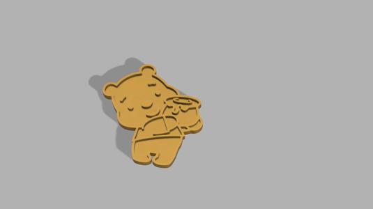Cookie winnie pooh stamp + cutter