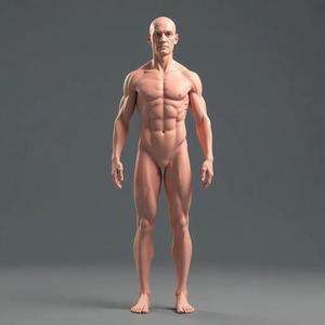 human body 178cm male and female