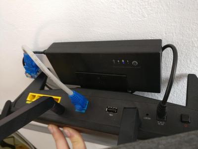 Synology RT2600ac Wall Mount Adapter with backup battery support