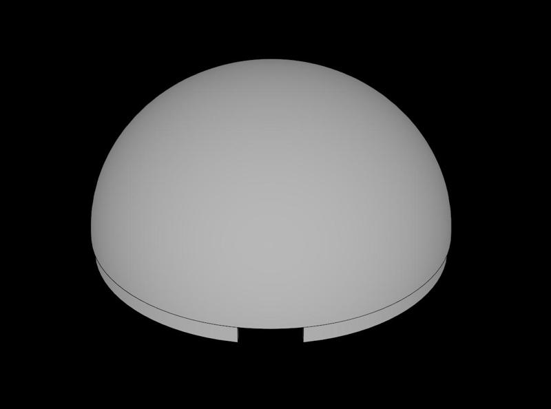 Lego Compatible (86500.dat) Dome  4 x  4 Smooth
