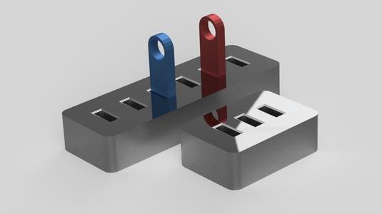 simple USB storage dock customizable