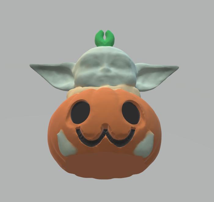 Baby Yoda Pumpkin Halloween