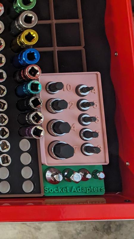 Gridfinity Hex Socket Organizer