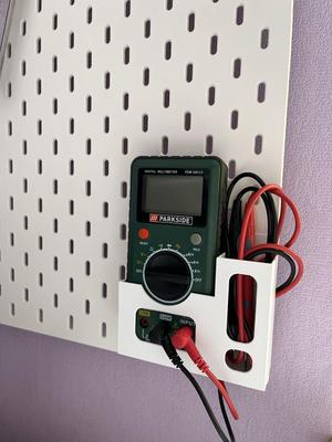 Skadis holder for Parkside multimeter
