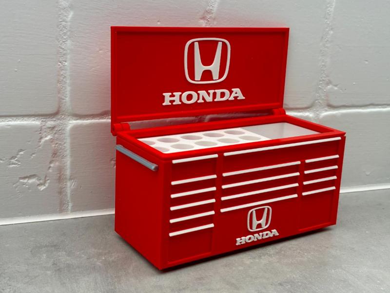 Honda car inspired desk toolbox organizer pen