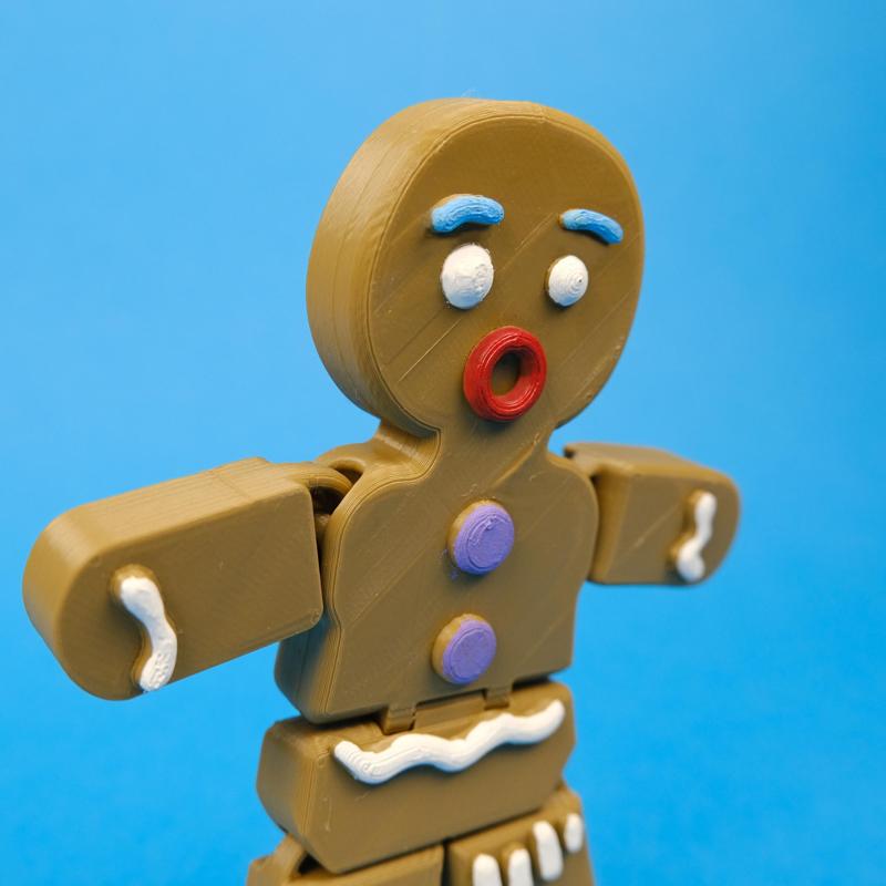 GingerBread Man | Shrek | Print-in-Place | Flexi