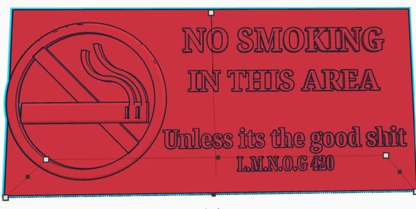 420 No smoking sign