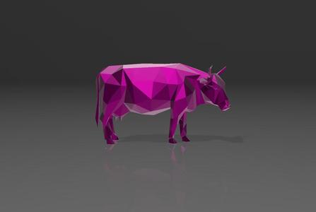 Cow - Low Poly - Excellent Design - Decor
