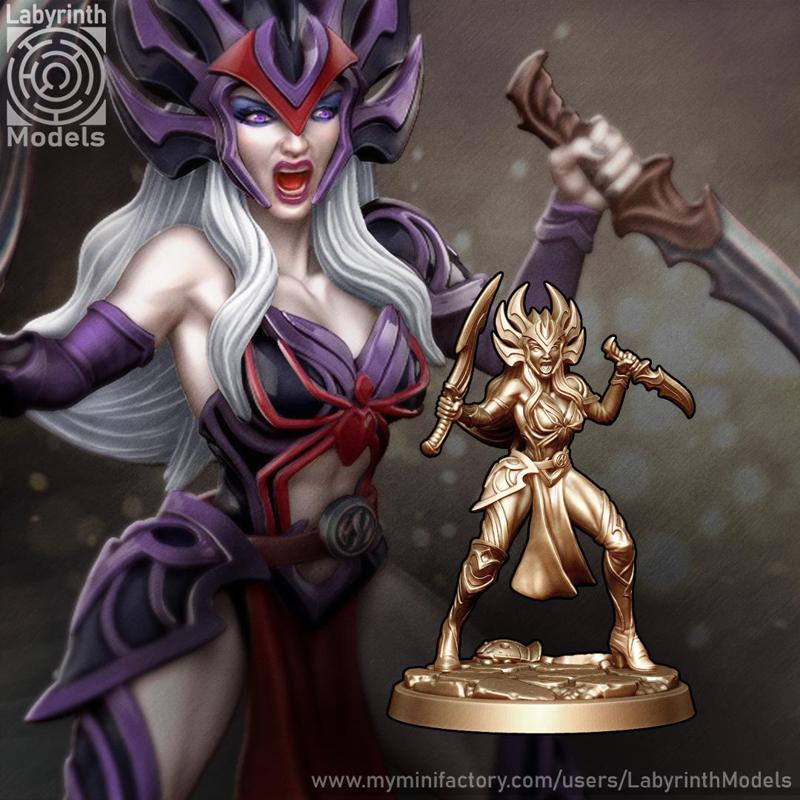 Dark Elf Gladiatrices - 32mm scale