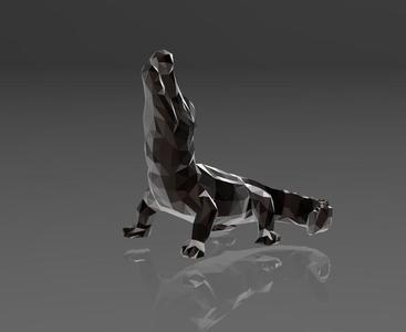 Lowpoly Crocodile Charm - Low Poly - Excellent Design - Decor