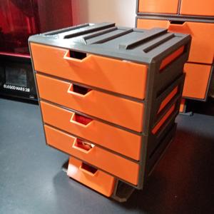 Modular storage box 20 × 20 × 15 cm - 4 drawers