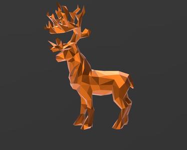 Deer L27 - Low Poly - Excellent Design - Decor