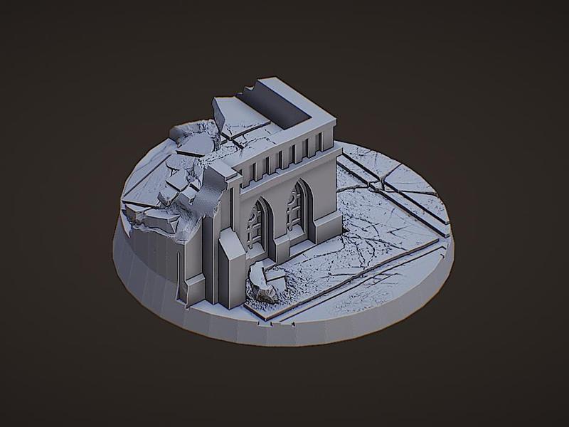 flightbase no.1 - 40mm diameter epic scale