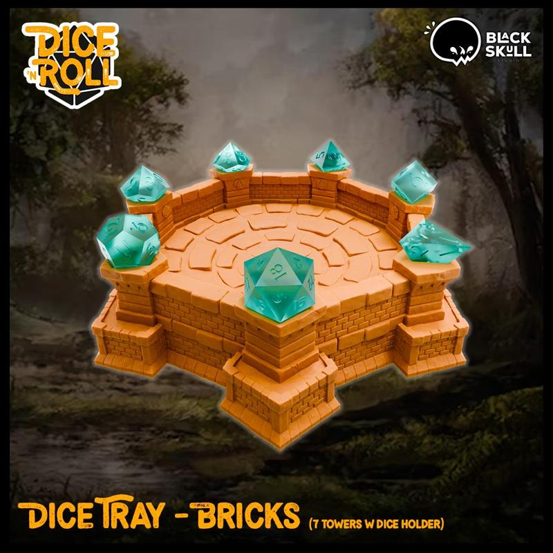 Dice Tray w Dice Keeper - Seven Towers