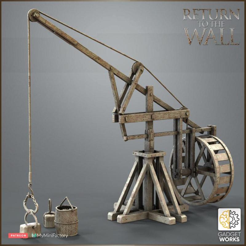 Roman Crane with Treadmill and cargo