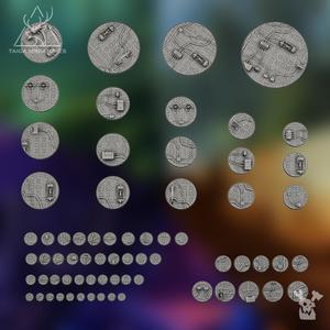 Sci-Fi round bases set x276