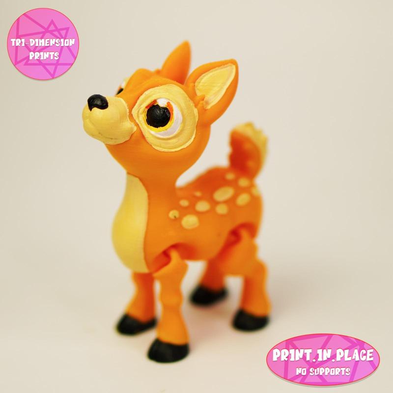 PRINT-IN-PLACE CUTE FLEXI DEER