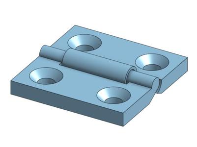 Hinge 25x24.8x3mm (Print In Place)