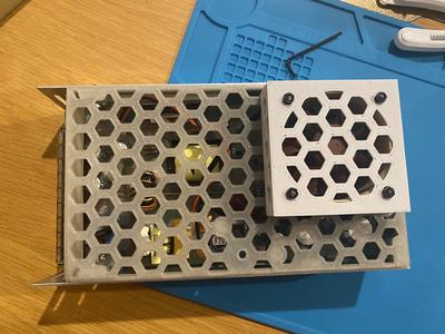 Kobra Go PSU (Chengliang P400W24V) Hex Cover for Noctua 6025
