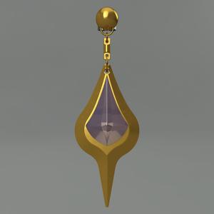 Genshin Impact Kaeya Earring. Video game, props, cosplay